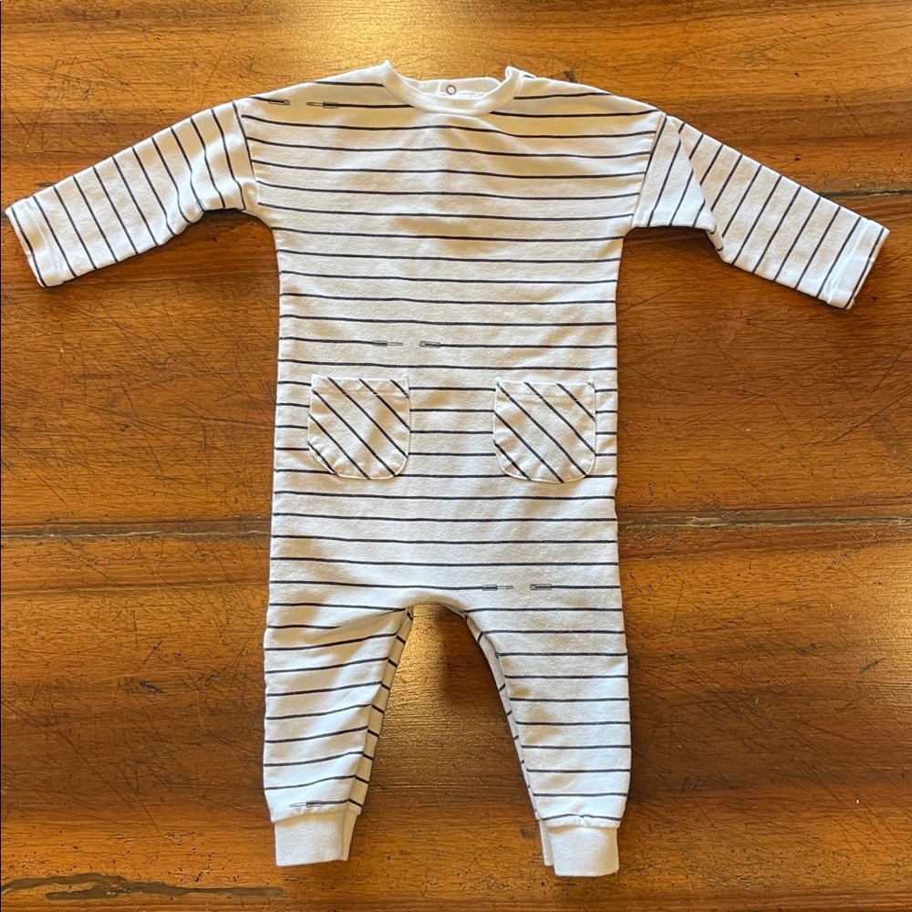 Miles the Label | Striped Organic Cotton Playsuit | 18 months